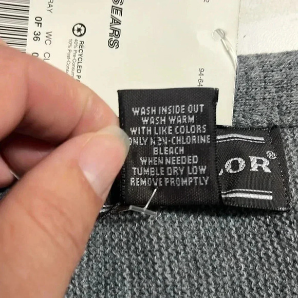 NWT 90s vintage cardigan Sears David Taylor grandpa sweater size medium neutral - Picture 7 of 13